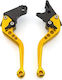 Motorcycle Brake Lever Adjustable Gold M01601016