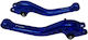 Set Brems-/Kupplungshebel für Motorräder Einstellbar Blau M01401023