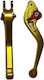 Set Brems-/Kupplungshebel für Motorräder Einstellbar Gold M01401053