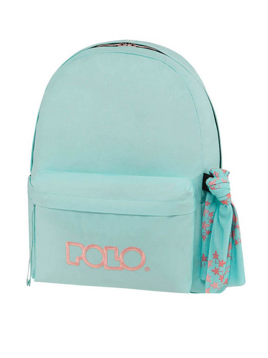 Polo Original Double Scarf School Bag Backpack Elementary, Elementary in Light Blue color 20Liters 2024