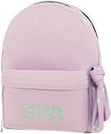 Polo Original Double Σχολική Τσάντα Πλάτης Γυμνασίου - Λυκείου σε Λιλά χρώμα 2024