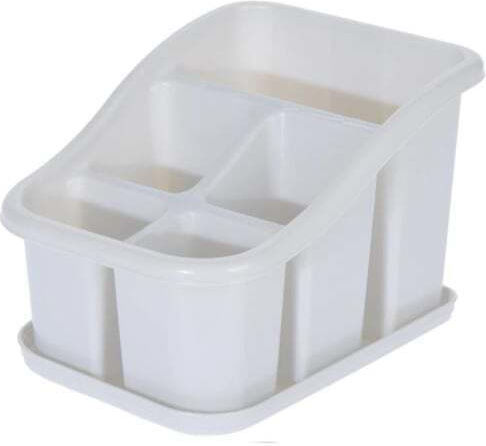 Koopman Organizator Pentru Chiuveta De Bucătărie Din Plastic Alb 15x20x13cm