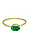Elor Ring with Stones made of Silver Gold Plated