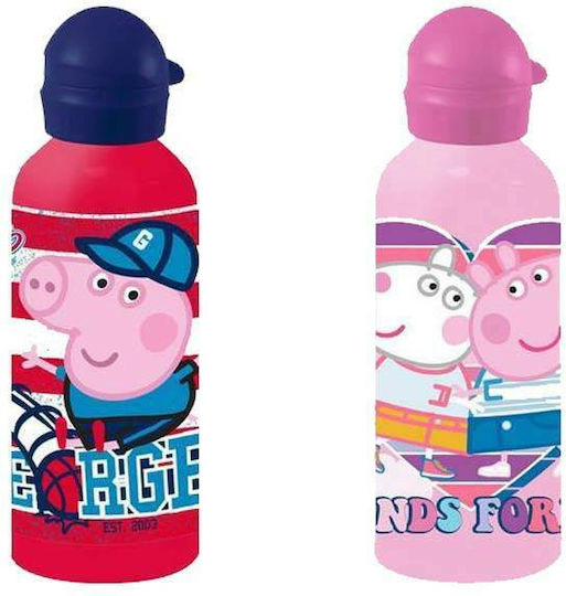 Peppa Pig Детска Бутилка За Вода Peppa Pig Алуминиева Peppa 500ml