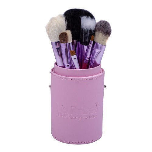 Set Of 12 Brushes Lila Rossa, Pink, Storage Case
