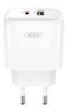 XO Charger Without Cable with USB-A Port and USB-C Port 30W Power Delivery Whites (L138)