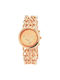 Watch with Pink Gold Metal Bracelet