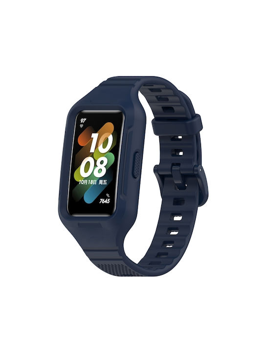 Curea Silicon Albastru (Huawei Band 8Honor Band 6)
