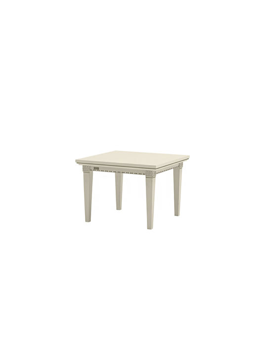 Square Coffee Table Treviso Wooden Gold L70xW70xH50cm