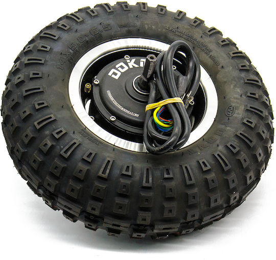Motor with Rim and Tire for Electric Scooters Universal / Dokma 14x5.0-6.5 (130/70-6.5) 72v 5000w