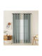 Beauty Home Κουρτίνα με Τρουκς Fit Art 8447 Τιρκουάζ 140x270εκ.