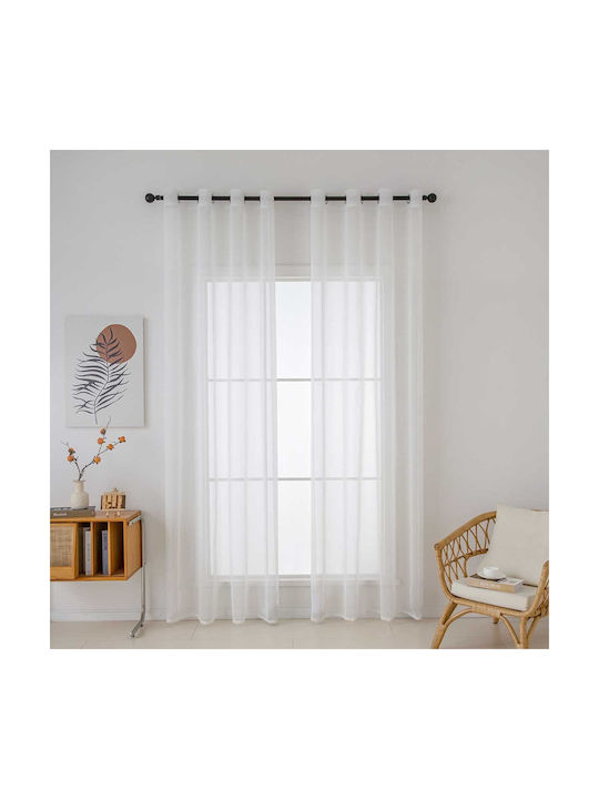 Beauty Home Перде с Копчета Sharp Art 8448 Екрю...