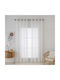 Beauty Home Perdea Cu Capse Sharp Art 8448 Ecru 140x270cm