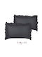 Isadore Lorraine Pillowcase Set Charcoal 50x70cm.