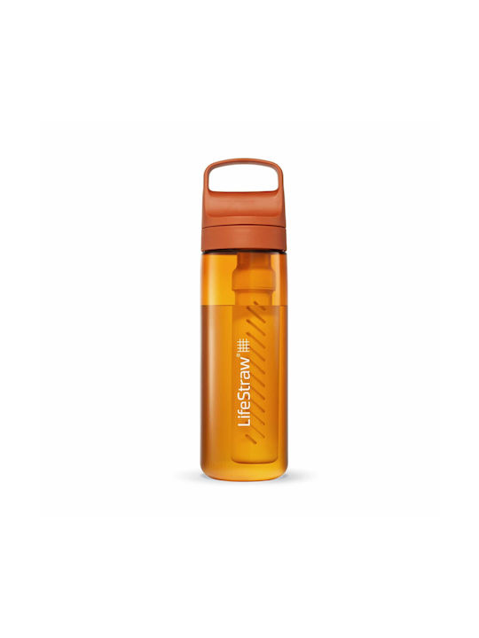 Lifestraw Παγούρι Πλαστικό με Φίλτρο 650ml Πορτοκαλί