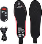 Heated Insoles, 2100mah Battery, Remote Control, L 41-45