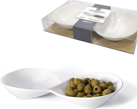 ArteLibre Κεραμική Ορντεβιέρα Λευκή Π26xΜ14.5xΥ4cm