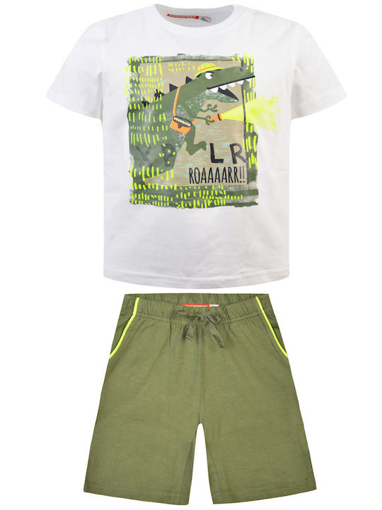 Kinder-Set mit Shorts Sommer 2Stück Olive