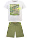 Kinder-Set mit Shorts Sommer 2Stück Olive