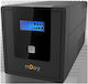 NJOY Cadu 1000 UPS Line-Interactive 1000VA 600W με 4 Schuko Πρίζες