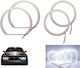 Στεφάνια Angel Eyes Φαναριoύ Αυτοκινήτου 12V BMW Σειρά 3 (E90) Λευκό Χρώμα 4τμχ