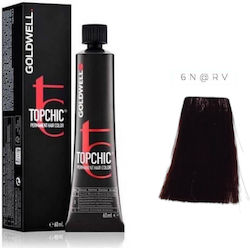 Βαφή Goldwell Topchic Permanent 6n@rv Σκούρο Ξα...