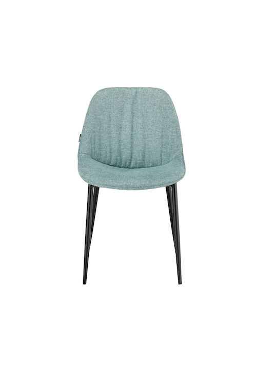 Potie Dining Room Fabric Chair Green 47.5x57.5x83cm