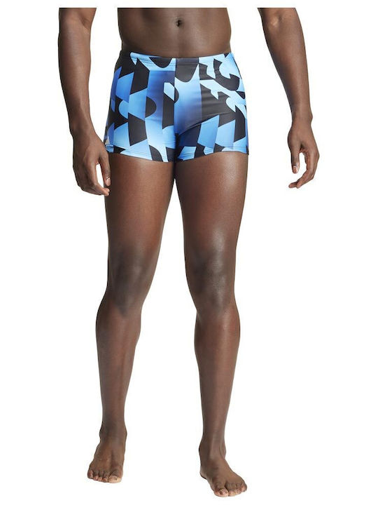 adidas Men's Swimwear Shorts Blue with Patterns