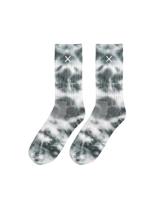 Odd Sox Basix Crew Tie Dye Ανδρικές Κάλτσες Άσπρο-μαύρο