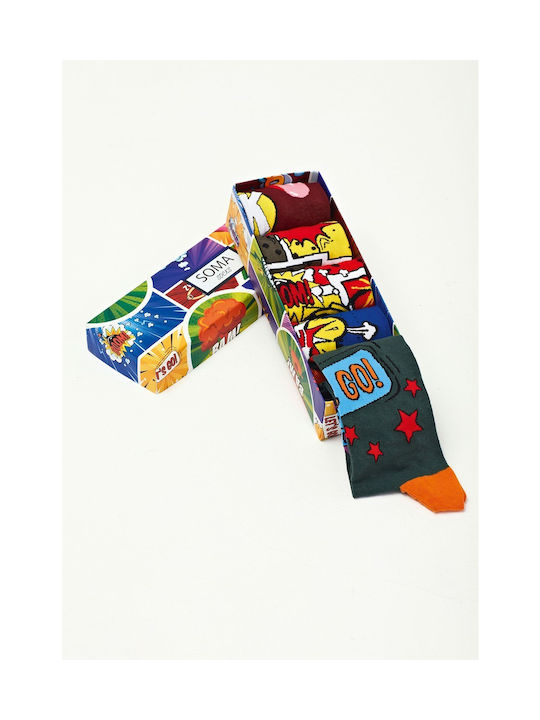 Men's socks in a box Pop Art