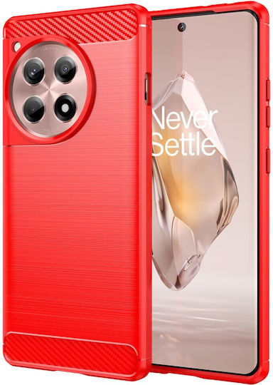 Θήκη Oneplus 12r 5g Mad Mask Brushed Tpu Carbon Πλάτη Κόκκινο