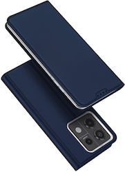 Θήκη Xiaomi Redmi Note 13 Pro 5g / Poco X6 5g Dux Ducis Skin Pro Series Με Βάση Στήριξης, Υποδοχή Καρτών Και Μαγνητικό Κούμπωμα Flip Wallet Από Συνθετικό Δέρμα Και Tpu Μπλε