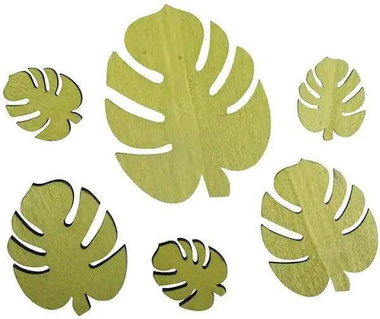 Ξύλινα Τροπικά Φύλλα Rayher 2,5x6cm Σετ 6 Τεμάχια 4446387452