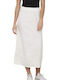 Only High Waist Maxi Skirt Polka Dot in White color