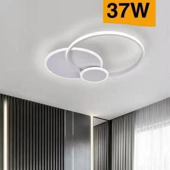 Universo Illuminazione Deckenleuchte 55cm Weiß mit Integrierter LED
