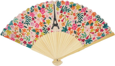 Polychrome Wooden Carnival Fan