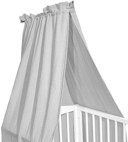 Klups Κουνουπιέρα Μουσελίνα Γκρι 150x200 Cm