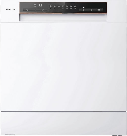Finlux Tischgeschirrspüler für 8 Gedecke B55xH59.5cm Weiß