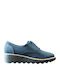 Sharon Noel Women's Suede Oxford Shoes Blue