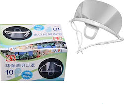 Maske Gesichtsmaske Mund-Nase Kunststoff 4teen4ty 27217 ( 10 Stk.)