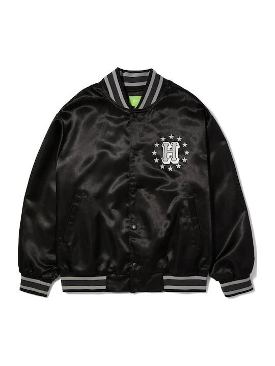 HUF Galactic Stack Winter Jacket Bomber Black