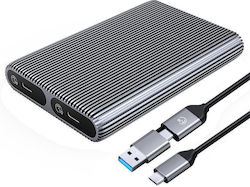 Orico M.2 SATA III NVME Hard Drive Case with USB 3.2 Connectivity