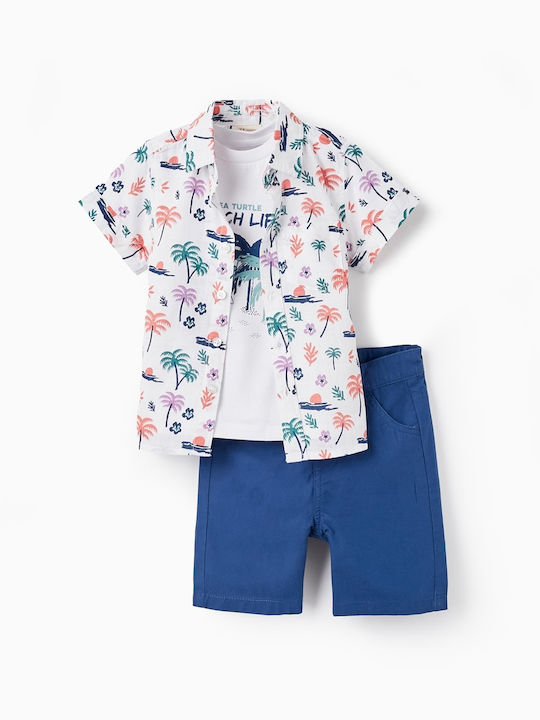 Zippy Kids Set with Shorts Summer 2pcs Blue