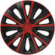 Wheel Covers Set Cridem Rapide 4pcs - Red/black - 16''
