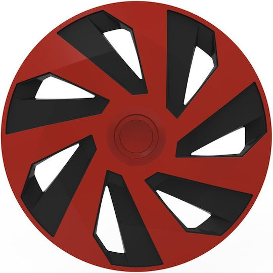Wheel Covers Set Cridem Vector 4pcs - Red/black - 14''