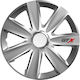 Radzierblenden Set Cridem Gtx Carbon 4tlg - Silber - 17''