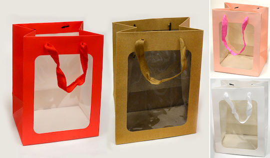 Mittlere Papier Geschenkverpackung Tasche für Geschenk Weiß 20x16x30cm 12 Stück