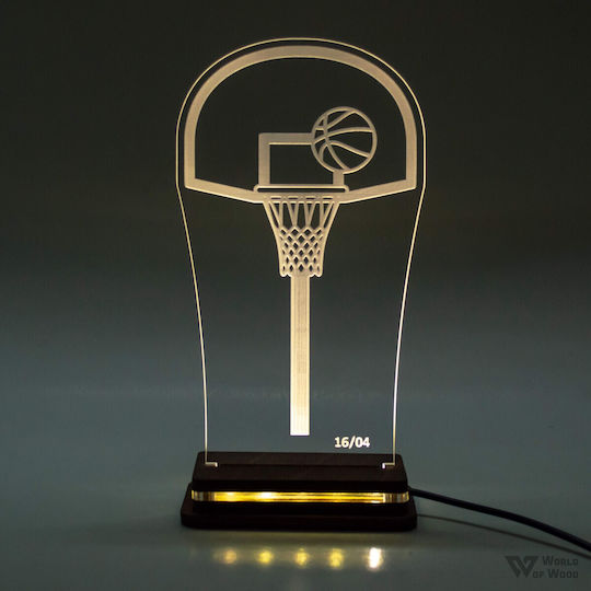 World Of Wood - Φωτιστικό Led "basketball" W00876