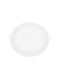 Aca Round Metallic Recessed Spot with Integrated LED and Warm White Light White 29.8x29.8cm. 1pcs