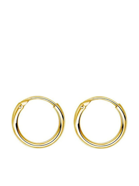 Bode Men's Earrings Hoops made of Steel Gold Plated